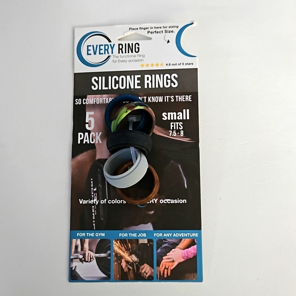 MEN'S SILICONE RINGS 5 PACK